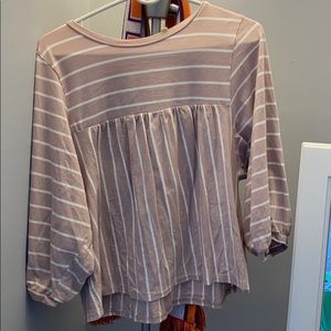 Listicle baby doll style blouse